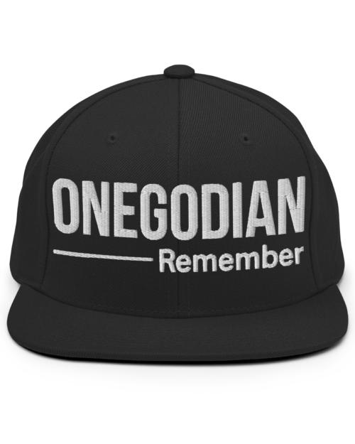 Onegodian: Remember - Snapback Hat - White