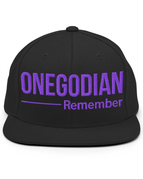 ONEGODIAN: Remember - Snapback Hat - Purple