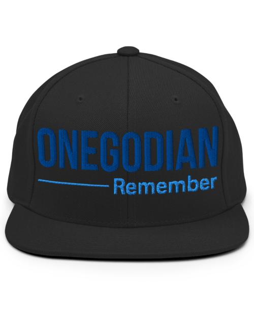 ONEGODIAN: Remember - Snapback Hat - Royal & Aqua