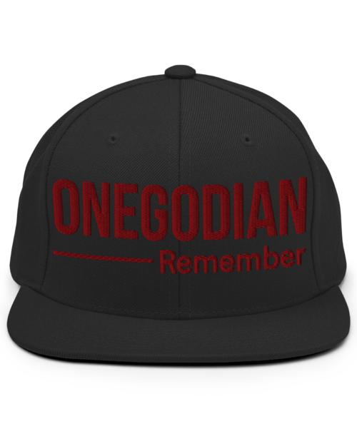 ONEGODIAN: Remember - Snapback Hat - Burgundy