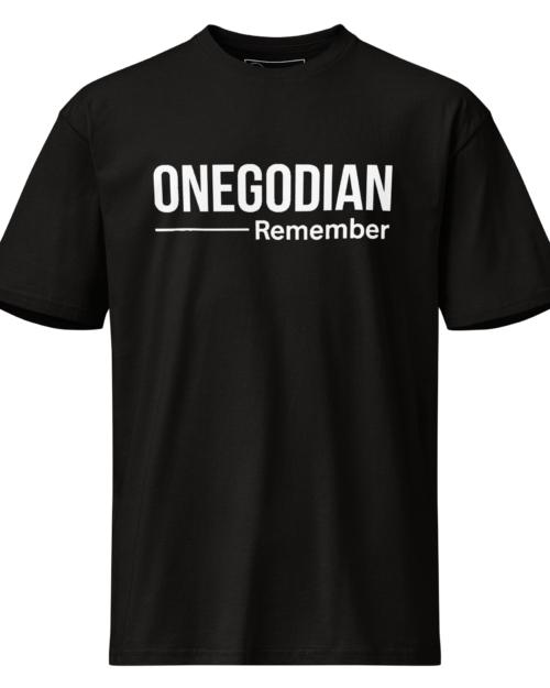 ONEGODIAN: Remember - Cotton Heritage MC1082 I Men's Premium Short Sleeve Tee - White