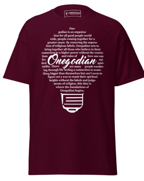 The OneGodian Lightbulb 💡 - Unisex classic tee - White