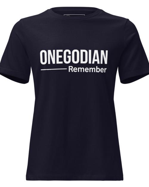ONEGODIAN: Remember - Women's Relaxed T-Shirt - White
