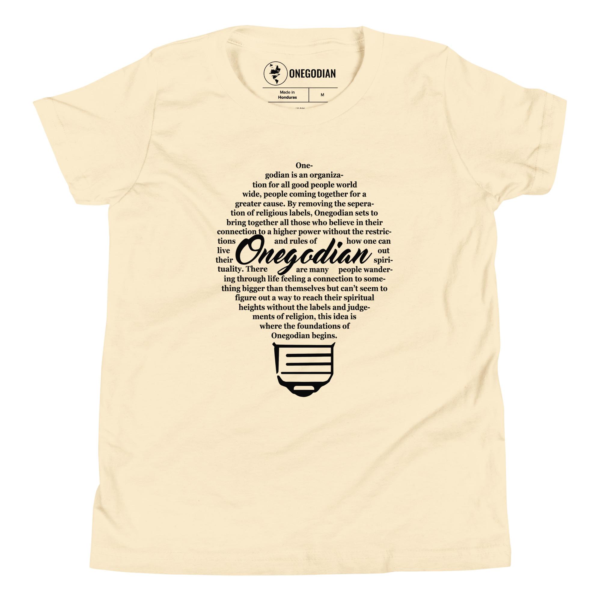 The Onegodian Idea - Youth Short Sleeve T-Shirt - Black Lightbulb - Image 11