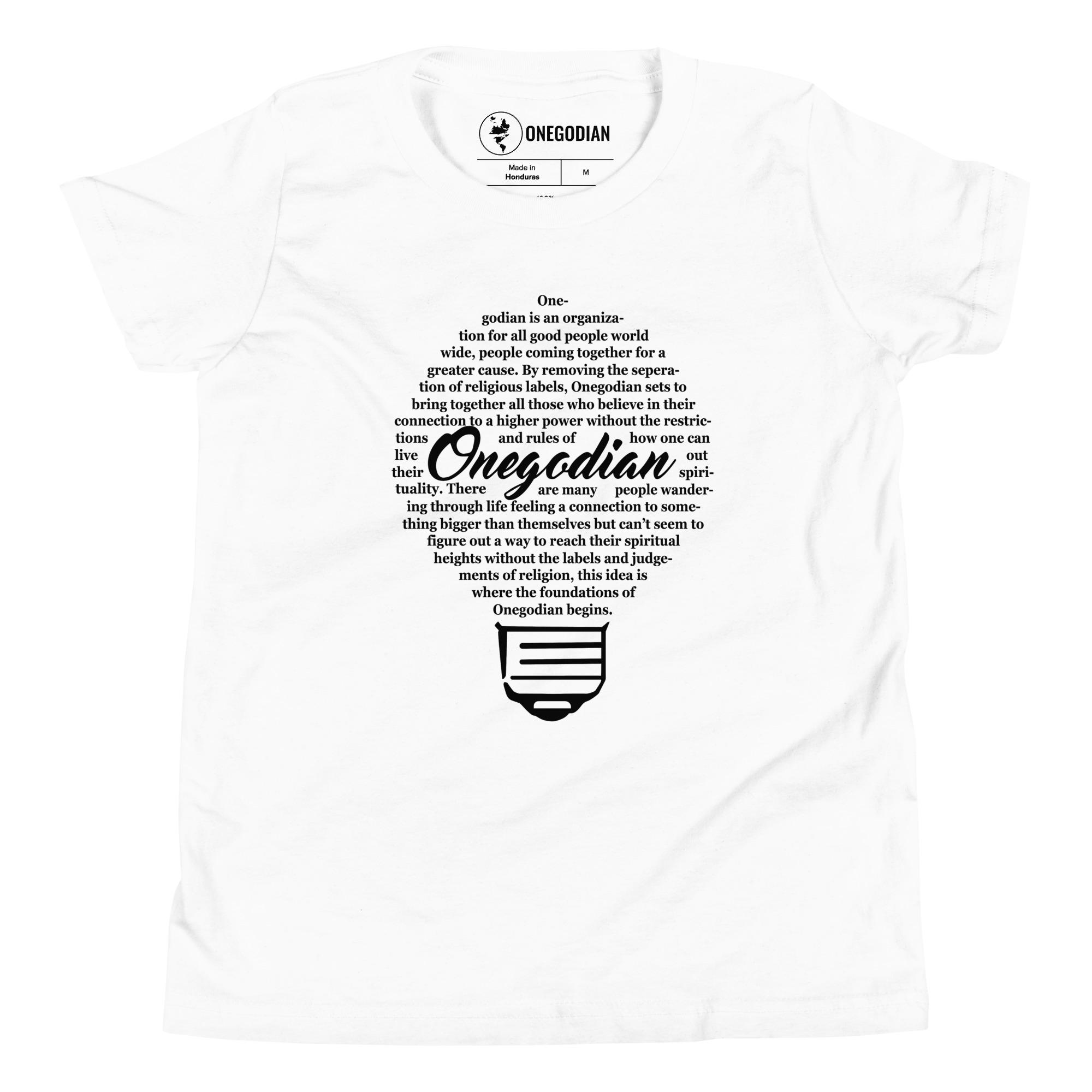 The Onegodian Idea - Youth Short Sleeve T-Shirt - Black Lightbulb - Image 13